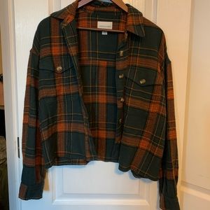 Cropped American Eagle Flannel
